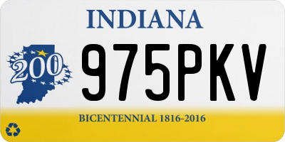 IN license plate 975PKV
