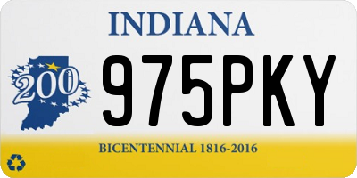 IN license plate 975PKY