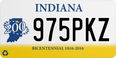 IN license plate 975PKZ