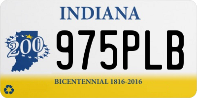 IN license plate 975PLB