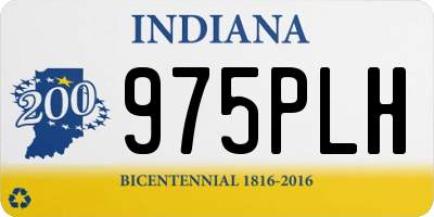 IN license plate 975PLH