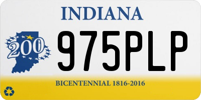 IN license plate 975PLP