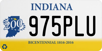 IN license plate 975PLU