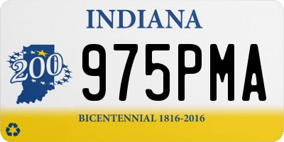 IN license plate 975PMA