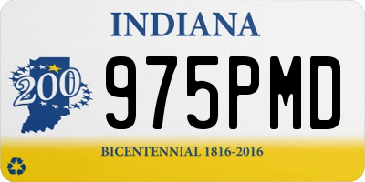 IN license plate 975PMD