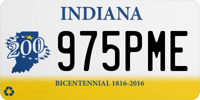 IN license plate 975PME