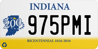 IN license plate 975PMI