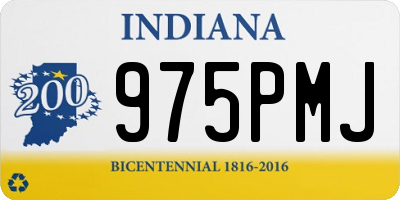 IN license plate 975PMJ