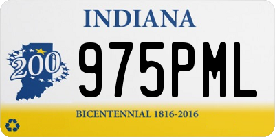 IN license plate 975PML