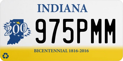 IN license plate 975PMM