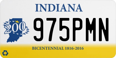 IN license plate 975PMN