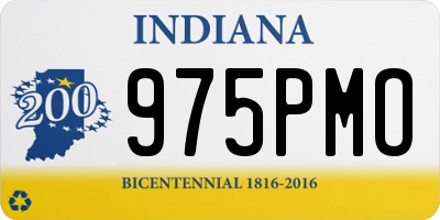 IN license plate 975PMO
