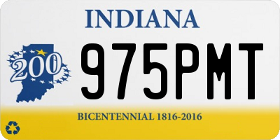 IN license plate 975PMT