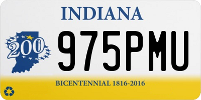IN license plate 975PMU