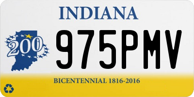 IN license plate 975PMV