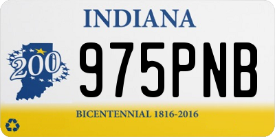 IN license plate 975PNB