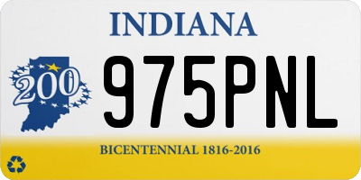 IN license plate 975PNL
