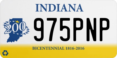 IN license plate 975PNP