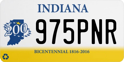 IN license plate 975PNR