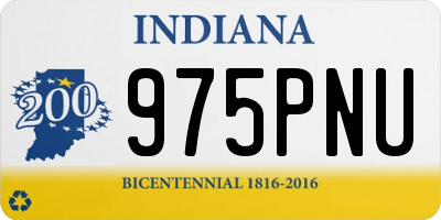 IN license plate 975PNU
