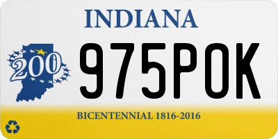 IN license plate 975POK