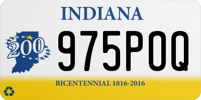 IN license plate 975POQ