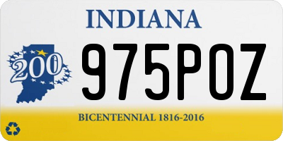 IN license plate 975POZ