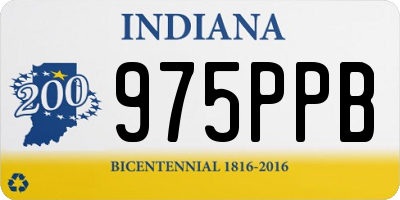 IN license plate 975PPB