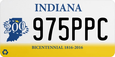 IN license plate 975PPC