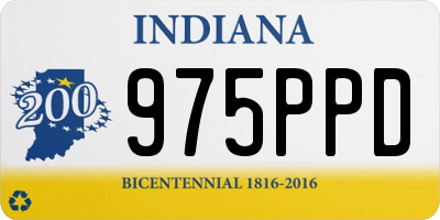 IN license plate 975PPD