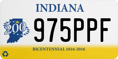 IN license plate 975PPF