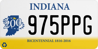 IN license plate 975PPG