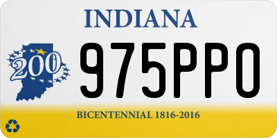 IN license plate 975PPO