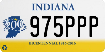 IN license plate 975PPP