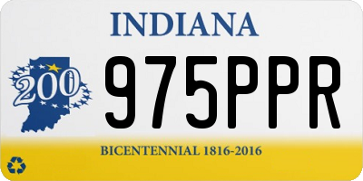IN license plate 975PPR