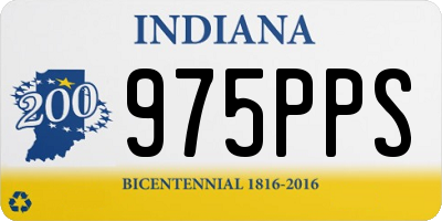 IN license plate 975PPS