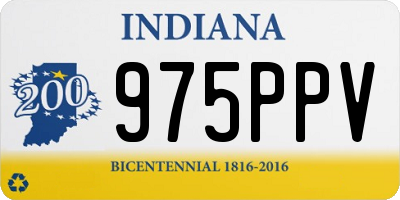 IN license plate 975PPV