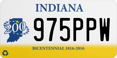 IN license plate 975PPW