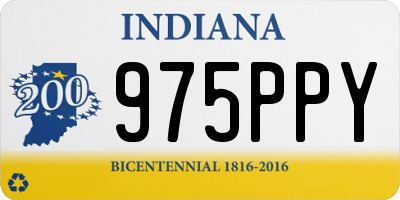 IN license plate 975PPY