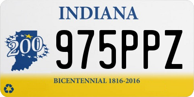 IN license plate 975PPZ