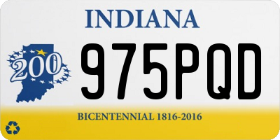 IN license plate 975PQD