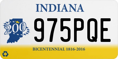 IN license plate 975PQE