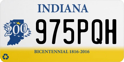 IN license plate 975PQH