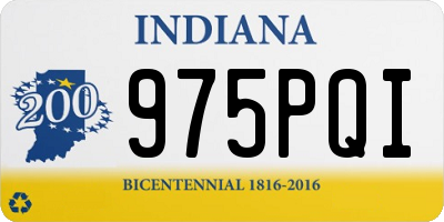 IN license plate 975PQI