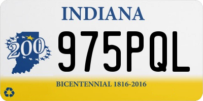 IN license plate 975PQL