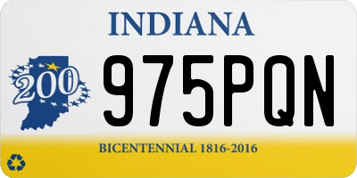 IN license plate 975PQN
