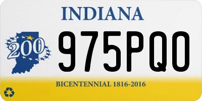 IN license plate 975PQO