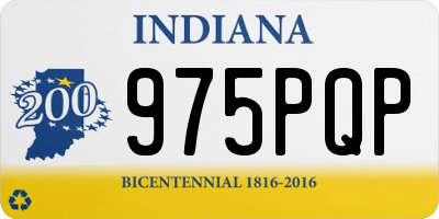 IN license plate 975PQP