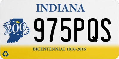 IN license plate 975PQS