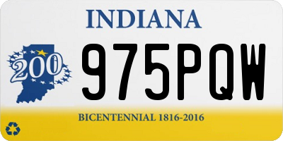 IN license plate 975PQW